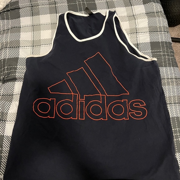 adidas Men's Badge of Sport Outline Tank Top - Picture 5 of 10